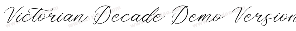 Victorian Decade Demo Version字体转换